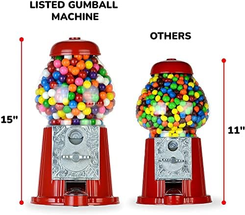 Máquina de Gumball com Stand - Máquina de venda automática de Gumball de 15 polegadas para crianças - Gumball Bank