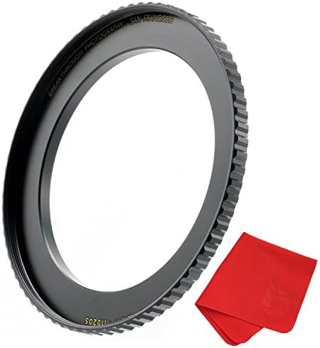 Fotografia inovadora de 52 mm a 62mm Anel adaptador de lente para filtros, feitos de latão usinado CNC com acabamento eletroplacado preto fosco