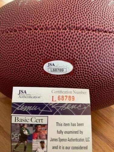 Raymond Berry assinou o futebol de tamanho grande 2 Inscrições Colts JSA - Bolsas de futebol autografadas