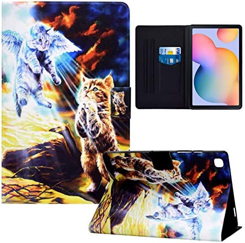 Rasune Galaxy Tab S6 Lite 10.4 Caixa, capa de cartolina de couro PU com Auto Sleep Sleep/Waw