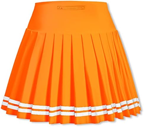 Saia de tênis plissada para mulheres de Sangtree com bolsos para meninas de alta cintura atlética Skorts, 2 anos - US 4xl