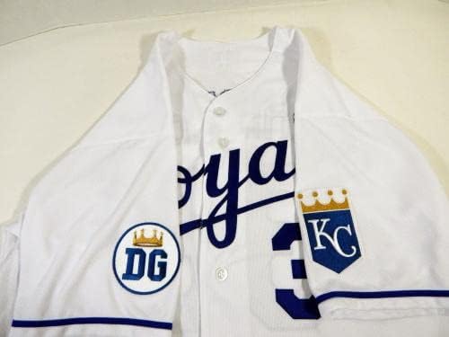 2020 Kansas City Royals Braden Shipley #38 Jogo emitiu White Jersey DG P 44 27 - Jogo usou camisas MLB