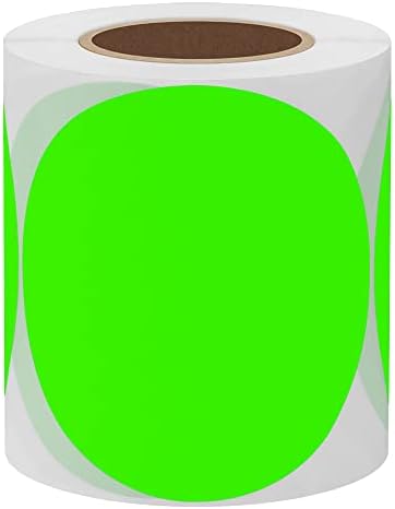 Hybsk redonda de codificação de cores de cores rótulos de círculo de rótulos de armazém de armazém adesivos organizadores