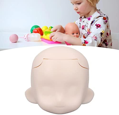 Cabeça de boneca com junta de bola, maquiagem requintada de silicone de cabeça de boneca em branco para uma boneca de junta