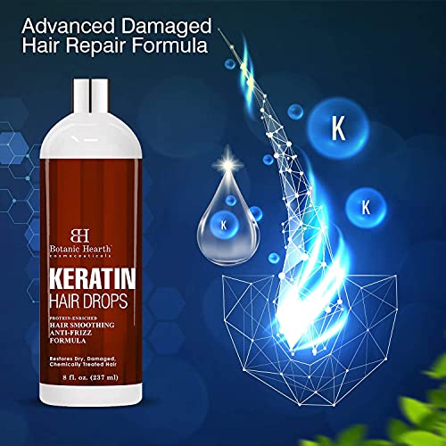 Botânico Shampoo e Condicionador de Keratin e Keratin Pacote de soro de cabelo