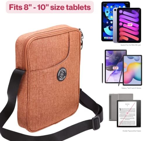 SimpleCarry Universal Tablet Sling Tote para comprimido de 10 polegadas/iPad Bag, caixa de transporte para acessórios eletrônicos-bolsa