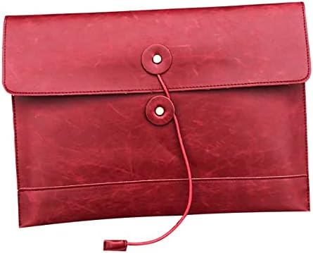 Luohange vintage PU Couro de 13,5 Arquivo de Arquivo de Certificado Business Business Manila Clutch Invelope Bag Office Documents