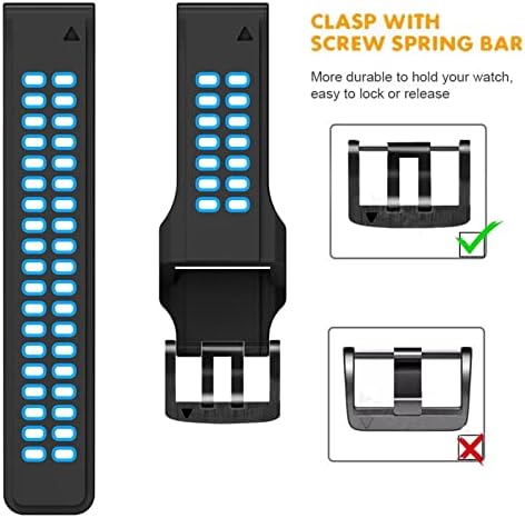 SKM 22 26mm de faixa de vigilância para Garmin Fenix ​​7 Fenix ​​6 5 5Plus 935 945 Silicone EasyFit Purads para Fenix ​​7x 6x 5x WatchBand