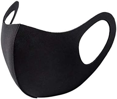 Máscara facial para adultos máscaras de pano preto máscaras laváveis ​​de face gelo algodão de seda 3 dobrador ajustável homem