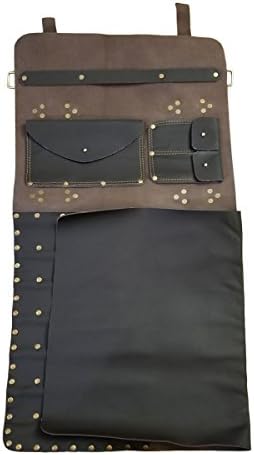 Genuine Lightweight Premium Leather Professional Profissional Brown Chef Saco de Faca/Chef Faca Rolo 7 Slots Space K10