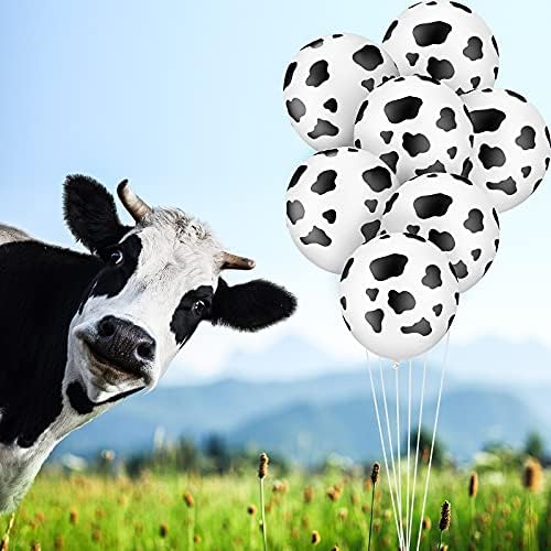20 peças balões de vaca balões de látex balões engraçados de vaca para infantil para infantil festas de fazenda de fazenda