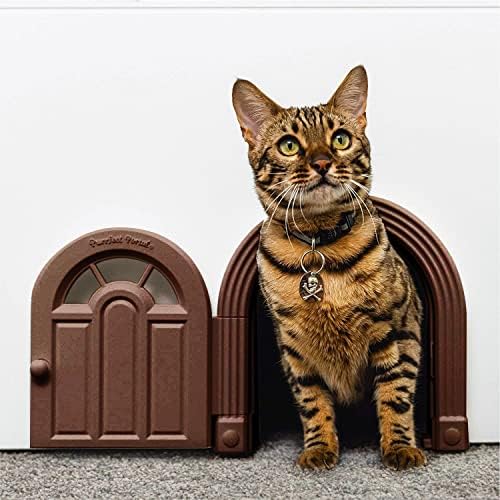 Portal Purrfect Portal de gato - mando mansão porta de estimação extra grande, 10,25 x 11 ”de porta interna da porta