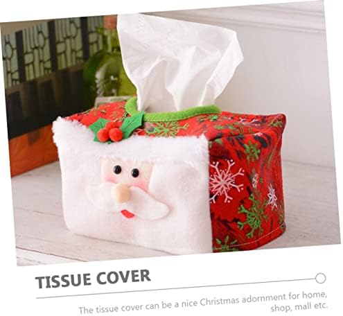 Besportble Christmas Tissue Box Para Mesa de Dining Decor Decor Ornamentos