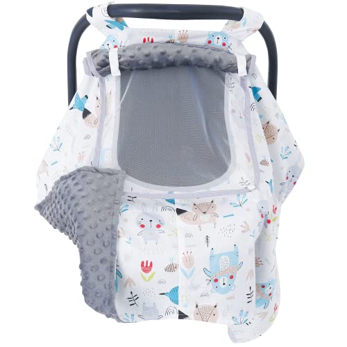 Sjehome Carseat Covers Para bebês, algodão à prova de vento quente e lã do assento do carro para o recém