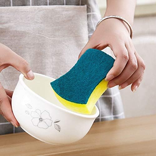 Esponjas de limpeza de cozinha Hiibaby, ECO não arranhado para prato, esponjas de esfoliação