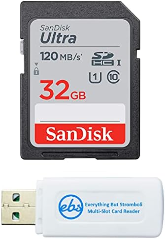 Sandisk SDXC Ultra 64 GB de cartão de memória para câmera Panasonic Lumix funciona com DC-S1, DC-G9, DC-GX9, DMC-G85, DMC-G80 com tudo, menos Stromboli SD & Micro Card Reader