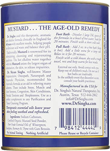 Dr. Singhas Dr. Singha's Mustard Bath, 8 onças