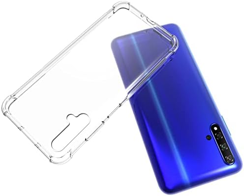 Tiya Case Clear para Huawei Nova 5t / Honra 20 Crystal TPU Quatro cantos protegem a capa da câmera transparente capa de telefone suave