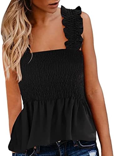 Boho plissado Cami Tank Lounge Teen Girl Slip Square Neck Disming Slimming Tunic Crop Tube Bustier Bloups Womens Camisole