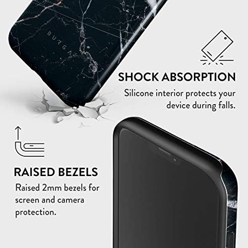 Caixa de telefone Burga Compatível com iPhone 12 Pro Max -Hybrid 2 -camada de casca dura + estojo de proteção de silicone -Estrela