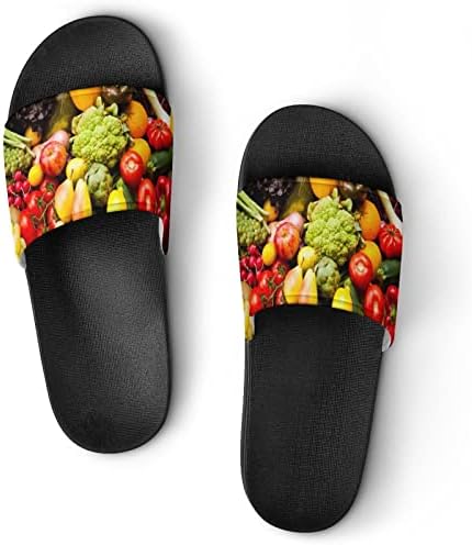 Sandálias de fruta vegana sandálias não escorregadinhas de dedo do pé para massagem Banho de spa de chuveiro