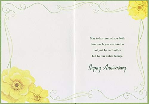 Saudações de designer Uma felicidade nesta vida: George Sand Quote Wedding Anniversary Parabéns cartão para filho e nora