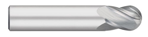 Titan tc10702 moinho de extremidade de carboneto sólido, comprimento de stub, 4 flauta, hélice de 30 graus, nariz de bola,