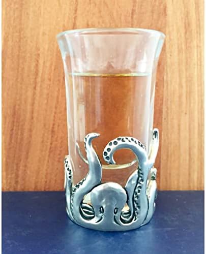 Glass Basic Spirit Shot - Octopus Home Decoration for Home Bar, Stocking Stuffer, Favor Favor ou Gift