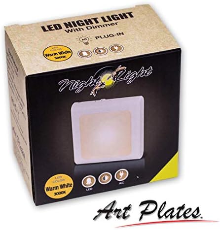 Conecte a luz noturna LED advertida com o anoitecer para o Sensor Automático Dawn, brilho ajustável, luz quente, luz noturna automática para banheiro, corredor, berçário, quartos - van Gogh: girassóis II