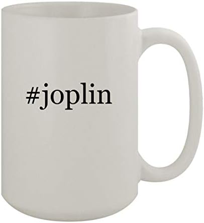 Presentes de Knick Knack JOPLIN - Caneca de café branca de 15 onças de cerâmica, branco