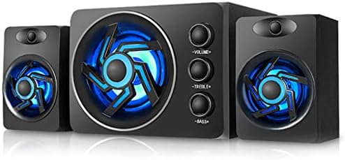 LXXSH com alto -falante colorido de computador LED Desktop com subwoofer Perfect 2.1 Gaming e alto -falantes multimídia de PC