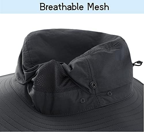 Connectyle mass impermeável chapéu de sol externo upf 50+ chapéu de boonie para pesca caminhada