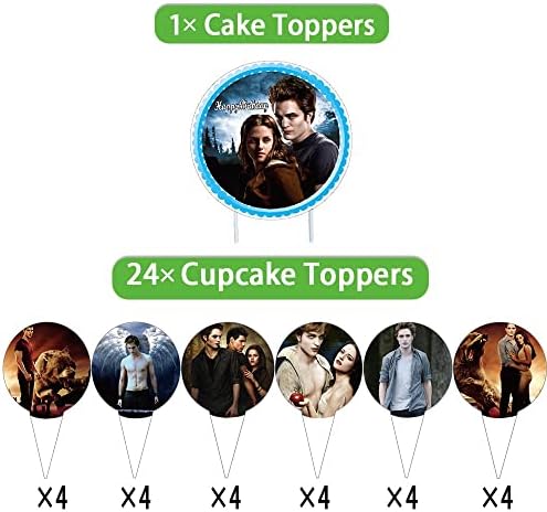 Twilight Saga Birthday Party Decorations Supplies Banner Banner Cupcake Toppers Balloons Decor