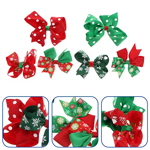 Fomiyes bebê barrettes acessórios de cabelo bebê clipes de cabelo de Natal para meninas arcos de cabelo clipes grandes clipes de cabelo de natal para crianças clipes de cabelo bowknot bowknot nó de gancho de cabeça