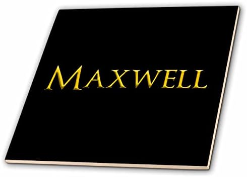 3drose Maxwell Nome elegante de menino nos EUA. Um presente elegante de amuleto - telhas