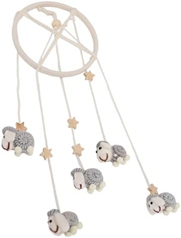 Ornamento de Windchime, 41 x 16cm Baby Mobile Catcha Toys Beech Wood Eco Friendly Weight 50g Multi Fins Fitis Final Felt for