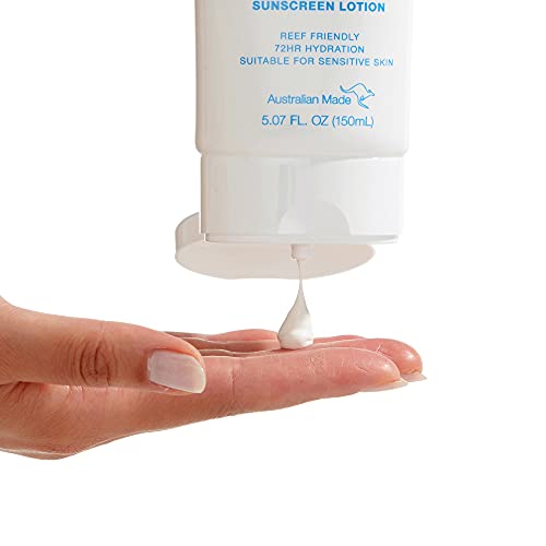 Bondi Sands Fragrance Free Loção de Corpo Protetor Sol Grátis SPF 50 | Proteção de amplo espectro hidratante, pura, resistente à água, amigável de recifes* | 5,07 oz/150 ml