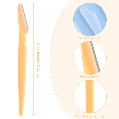 WllHyf 12pcs Aparações de sobrancelha para mulheres, Face Razor Braw Brimmer Dermaplaning Tool Ferramenta Facial Razors sobrancelha