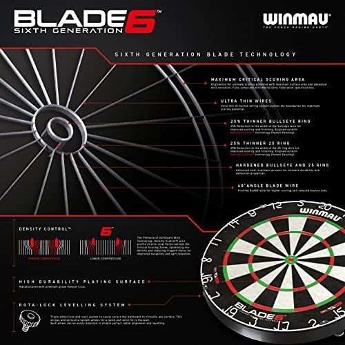 Winmau Blade 5 e Blade 6 Bristle Dartboards
