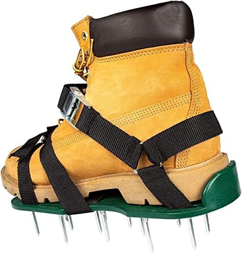 伟 祥 Sapatos de aerador de gramado, sandálias com cravos de serviço pesado, sandálias de aerador de gramado, sapatos de aeração de
