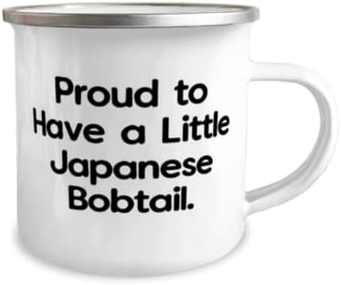 Jogue presente de gato japonês Bobtail, orgulhoso de ter um pouco de rabo japonês, piada de 12 onças caneca para amigos