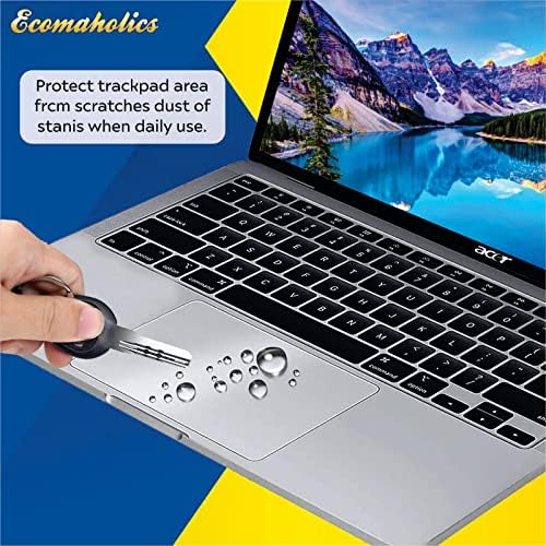 Capa do protetor de laptop Ecomaholics Touch Pad para Gigabyte Aorus 15G Laptop para jogos de performance, 15,6, Transparente Pad Protector Skin Skin Scratch Resistance Anti -Impressão digital