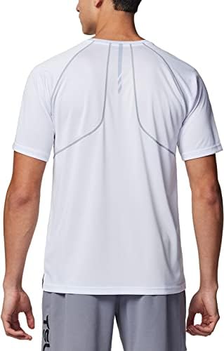 TSLA 1 ou 2 pacote de treino masculino camisetas de corrida, camisetas com umidade seca de umidade, camisetas de manga curta