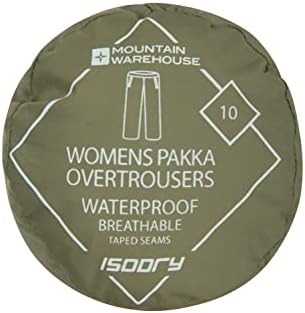 Mountain Warehouse Pakka Womens Perra impermeável chuva sobre calças - bolsa Packaway