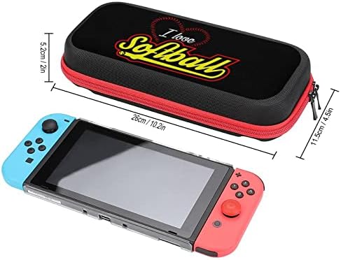 Caixa de transporte de softball do amor para sacola de impressão compatível com a caixa de armazenamento Nintendo Switch