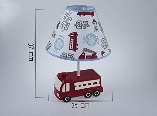 UXZDX Creative Red Car Desk Lâmpada menino Bedroom Lâmpada infantil Lâmpada de automóvel de resina simples Lâmpada de mesa