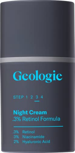 Geologia .2% Creme noturno de retinol | O creme diário de retinol ajuda a combater o envelhecimento, acne, pele oleosa - rugas