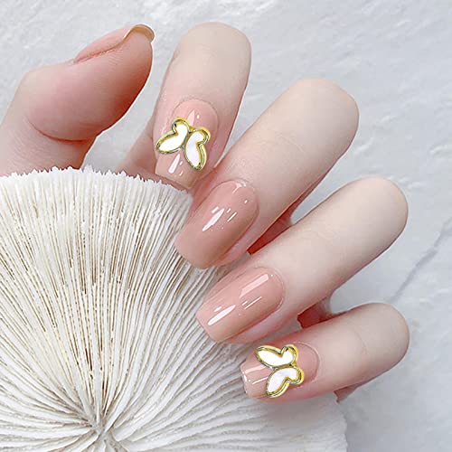 EN STAR BALM PERIFICAÇÃO Mãe de jóias de pérolas Acessórios de unhas de borboleta japoneses Metal Metal Diamond Stone Stone Bow