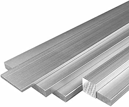 Barra/placa plana de alumínio Goonsds - folhas quadradas sólidas de alumínio para laboratórios universitários, 2x25x100mm