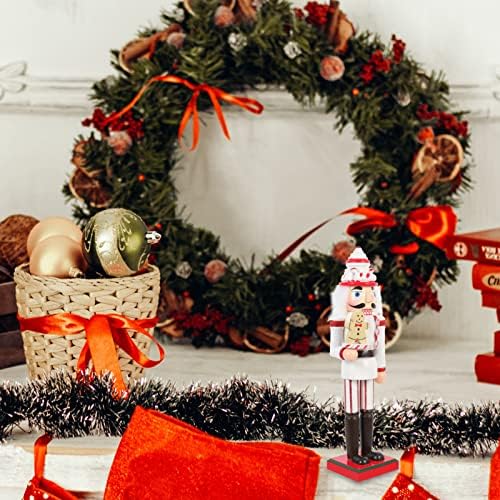 Ornamento de nutcacker de Natal soldado de madeira pendurado decorações para a árvore de natal de mesa presente SB58211- 8
